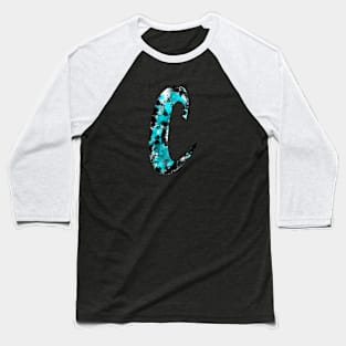 Paint Splash Letter C Baseball T-Shirt